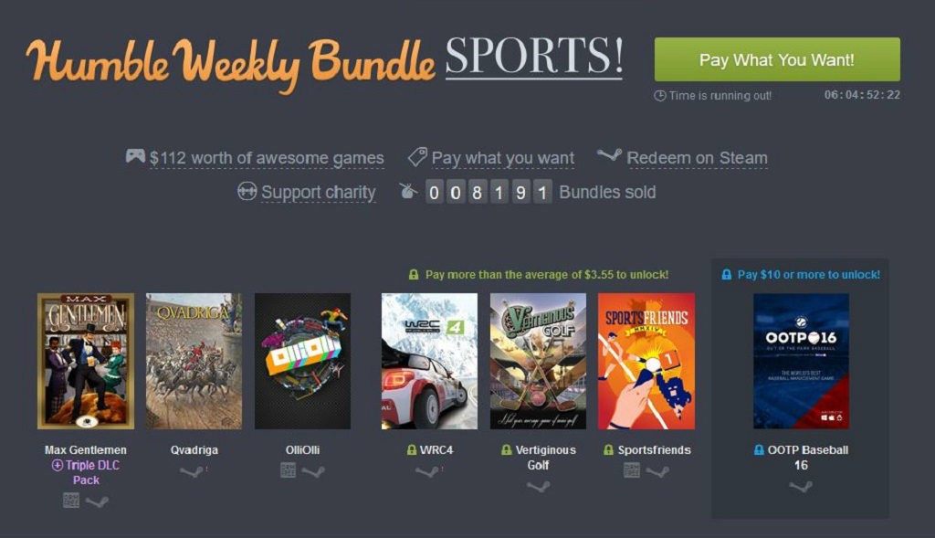 Προσφορές Humble Bundle: Sports bundle