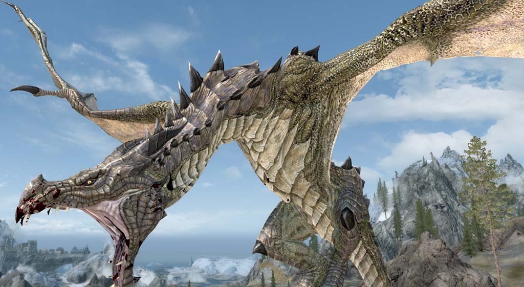 Skyrim mod βάζει 16K textures στους δράκους και τους κάνει μεγαλύτερους