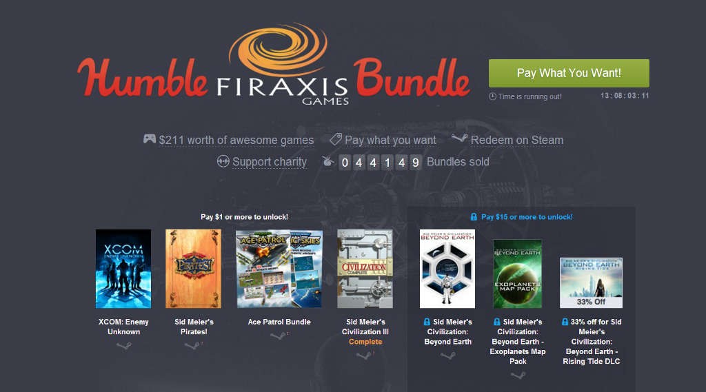 Προσφορές Humble Bundle: Firaxis Games