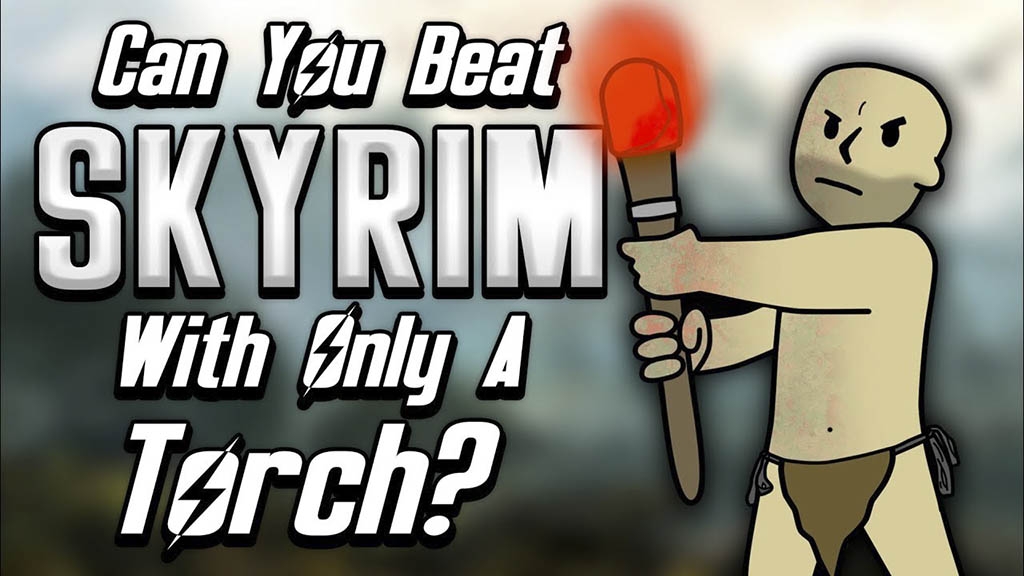 Τερμάτισε το Skyrim με μία δάδα