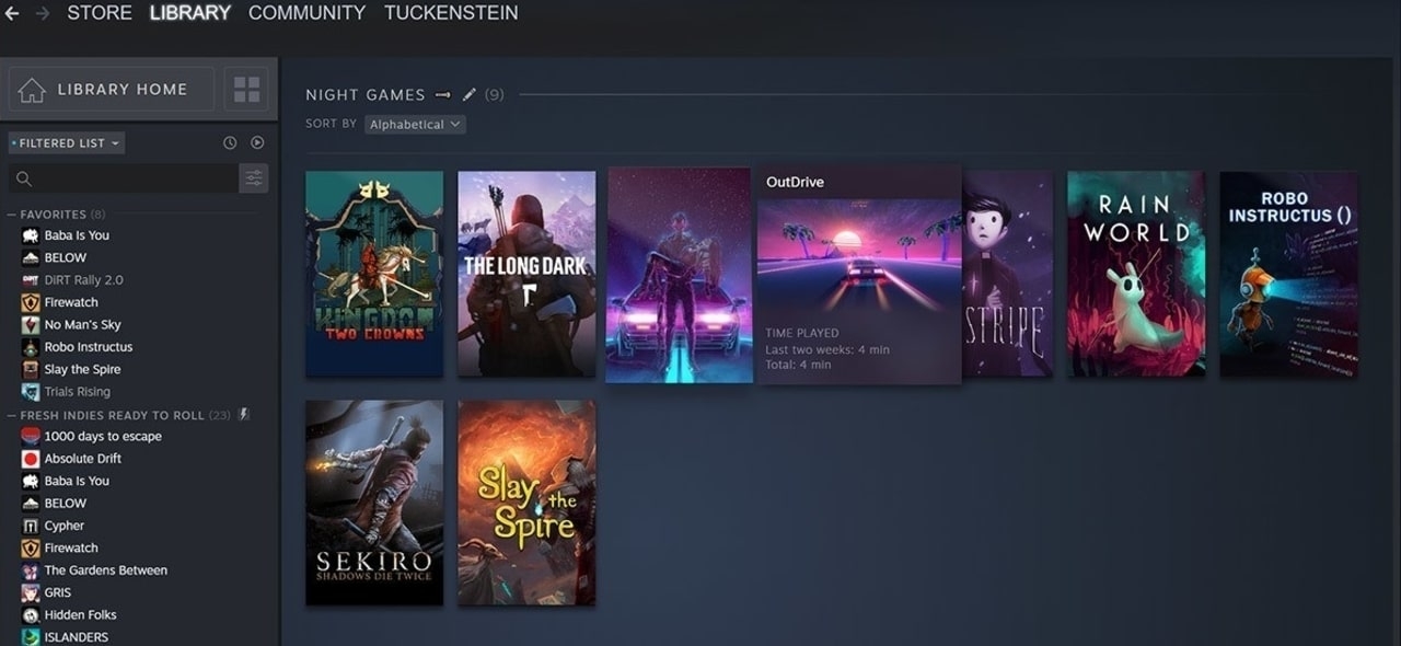 Steam library