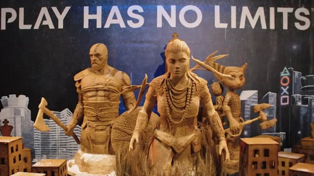 Αγάλματα Kratos, Aloy και Ratchet σε μορφή μπισκότου ginger