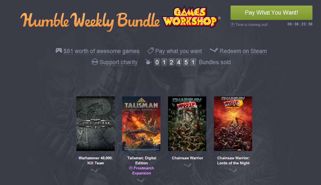 Προσφορές Humble Bundle: Games Workshop