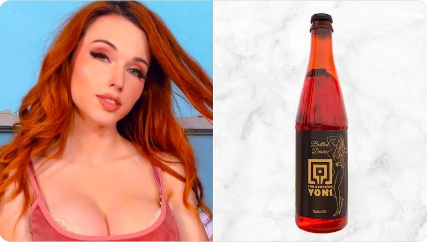 Η Twitch streamer Amouranth πουλάει μπύρα με μαγιά από τα κολπικά υγρά της Η Twitch streamer Amouranth πουλάει μπύρα με μαγιά από τα κολπικά υγρά της