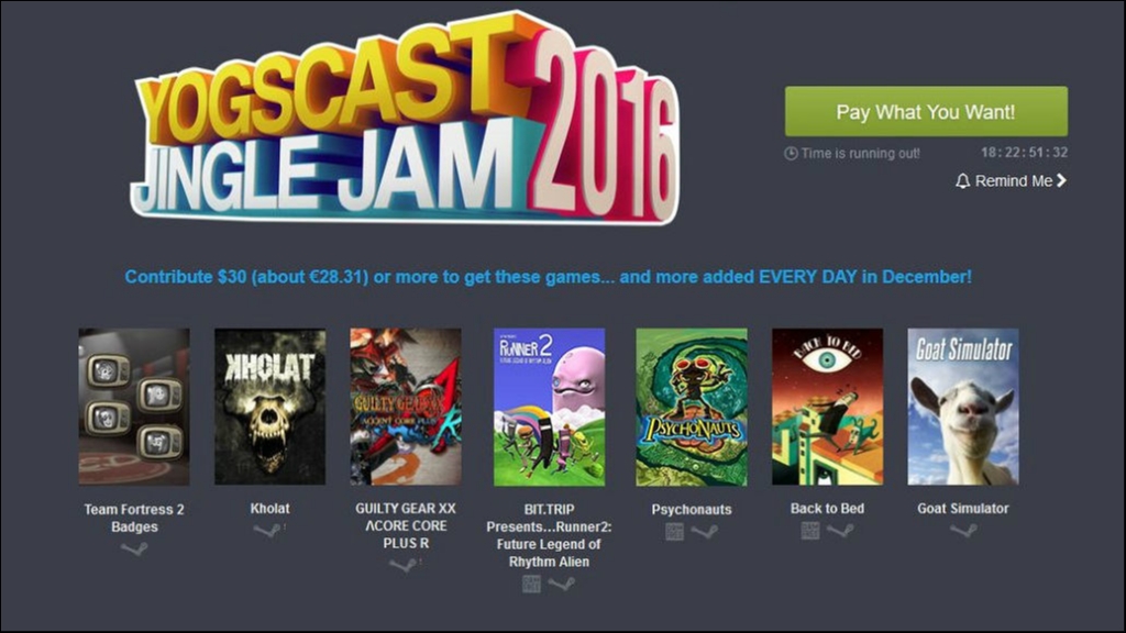 Humble Bundle: Yogscast Jingle Jam 2016