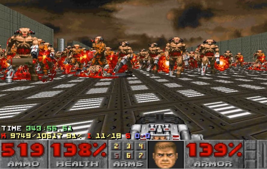 Doom speedrunner τερμάτισε στο 100% το Nuts mod με 10.617 τέρατα