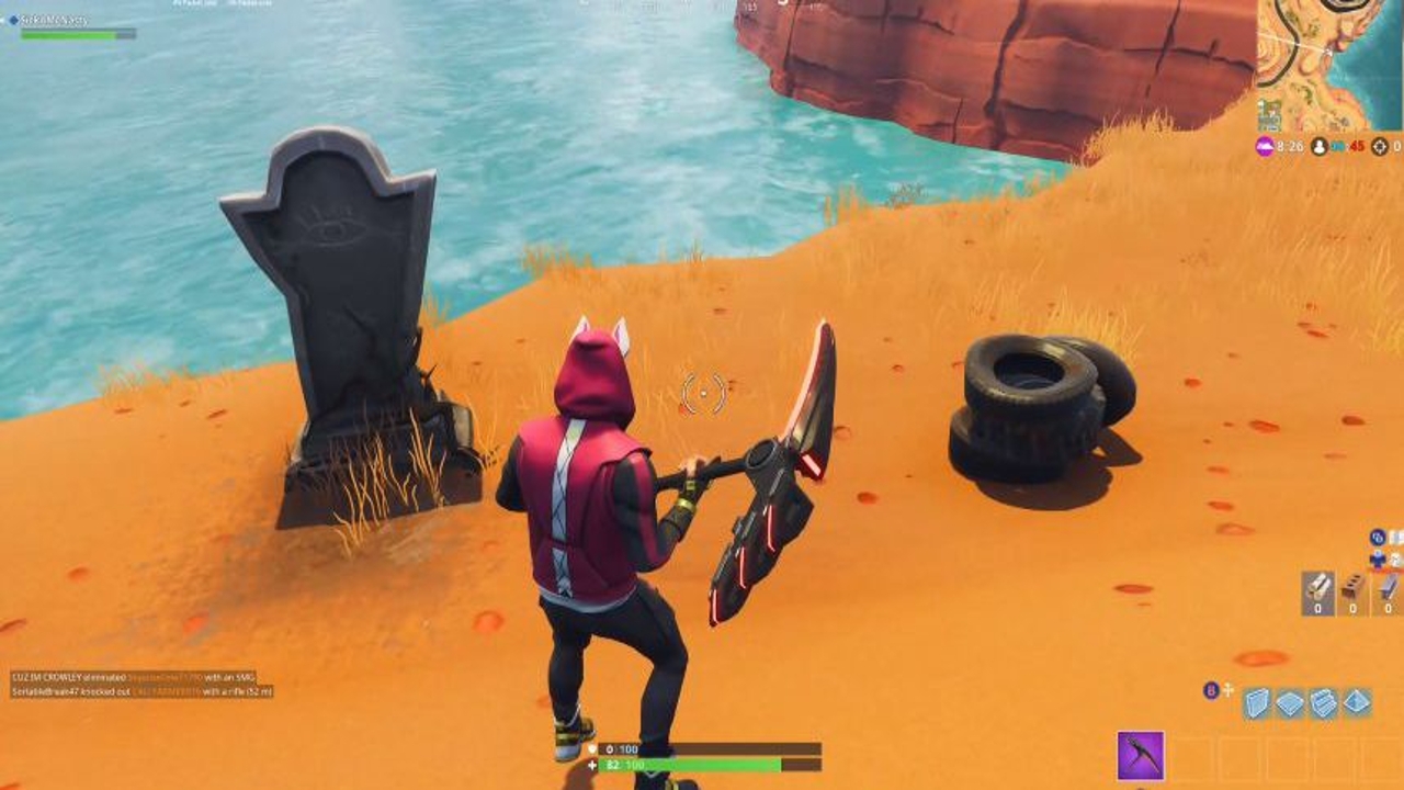 Fortnite: In-game ταφόπλακα παίκτη