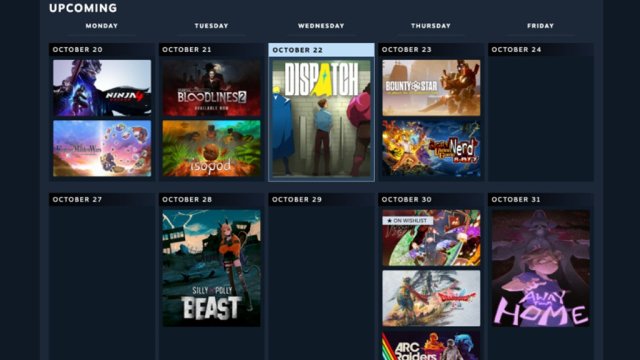 steam calendar